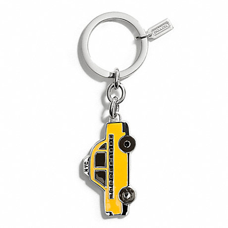 COACH F67438 TAXI KEY RING ONE-COLOR