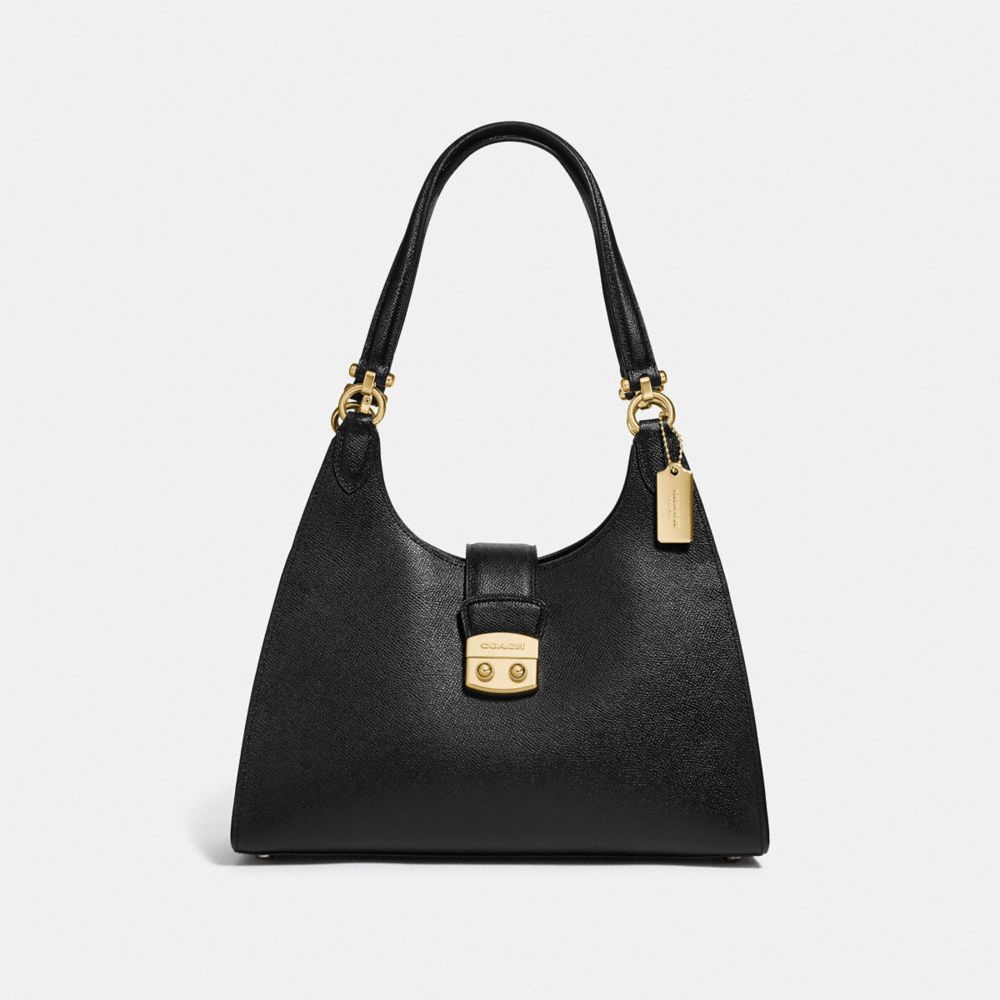 COACH F67452 - AVARY SHOULDER BAG BLACK/LIGHT GOLD