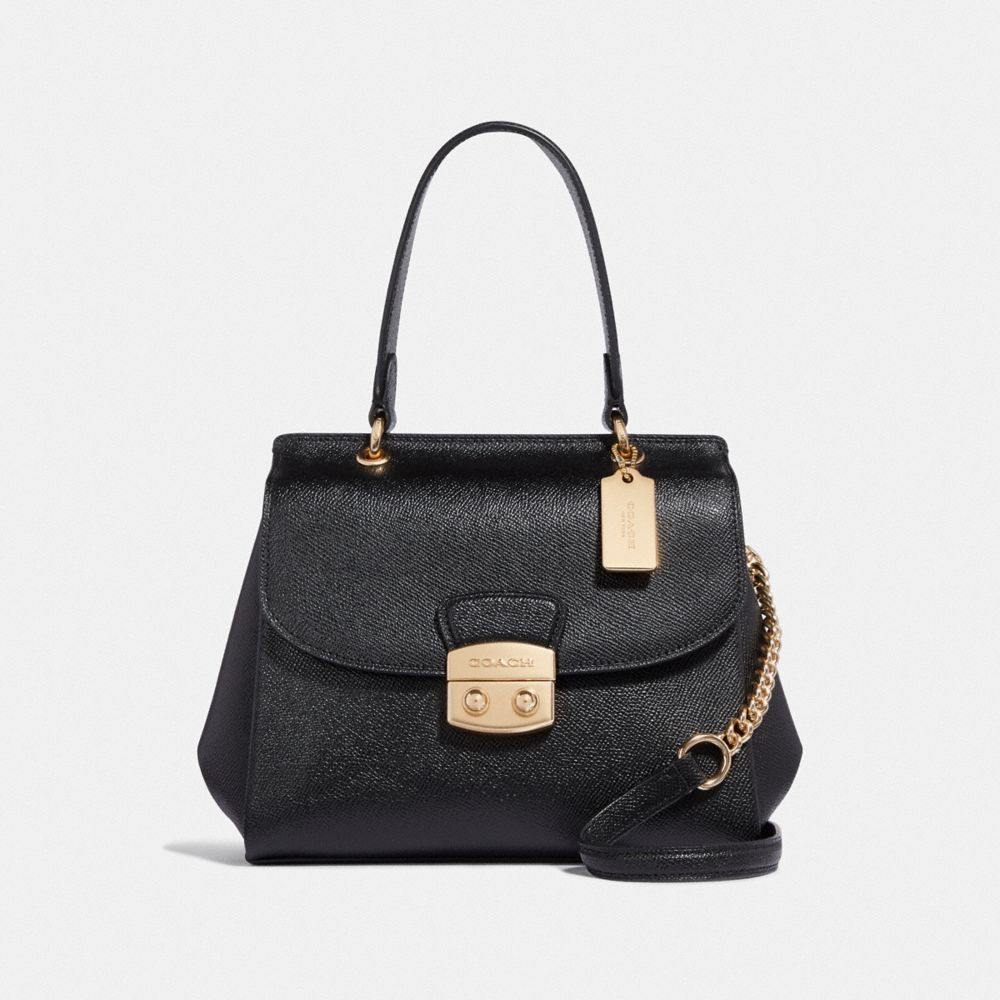 AVARY FLAP CARRYALL - COACH F67453 - BLACK/LIGHT GOLD