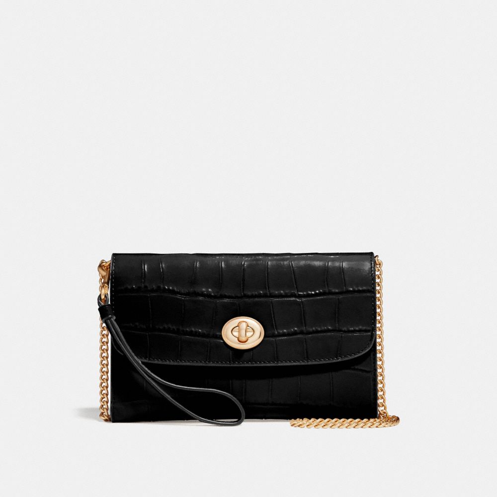 CHAIN CROSSBODY - F67503 - BLACK/IMITATION GOLD