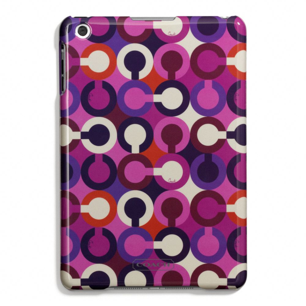 PARK OP ART SCARF PRINT MOLDED MINI IPAD CASE COACH F67519