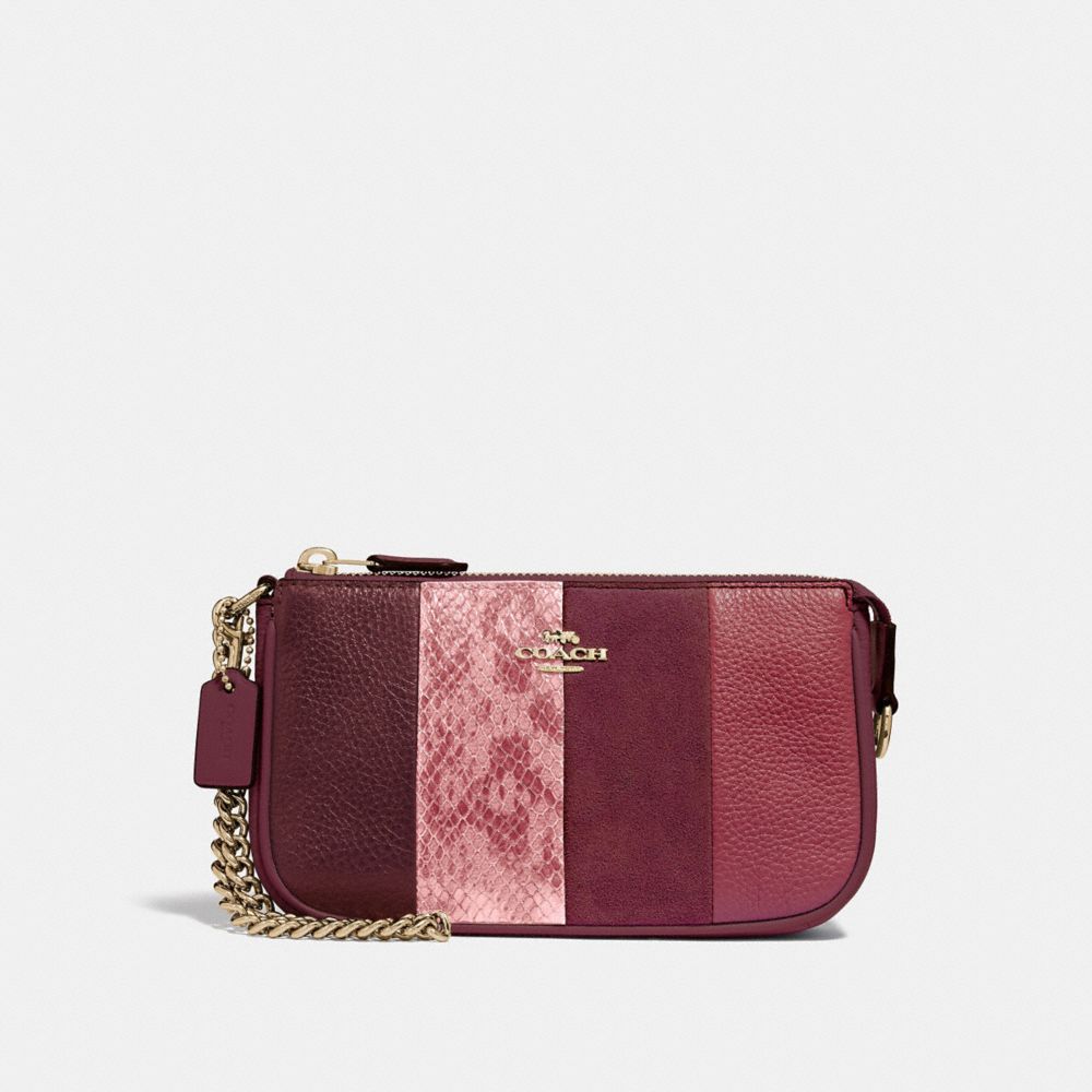 LARGE WRISTLET 19 - WINE MULTI/LIGHT GOLD - COACH F67591