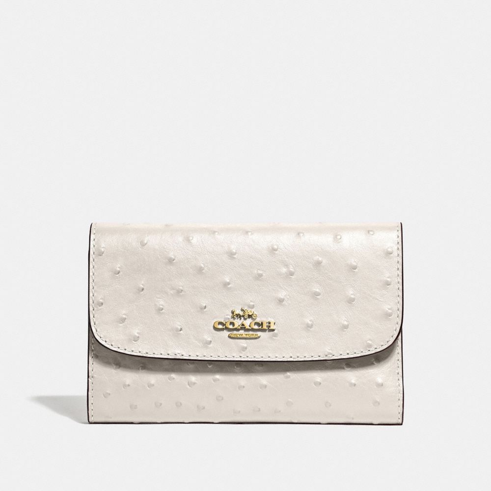 COACH MEDIUM ENVELOPE WALLET - CHALK/LIGHT GOLD - F67594