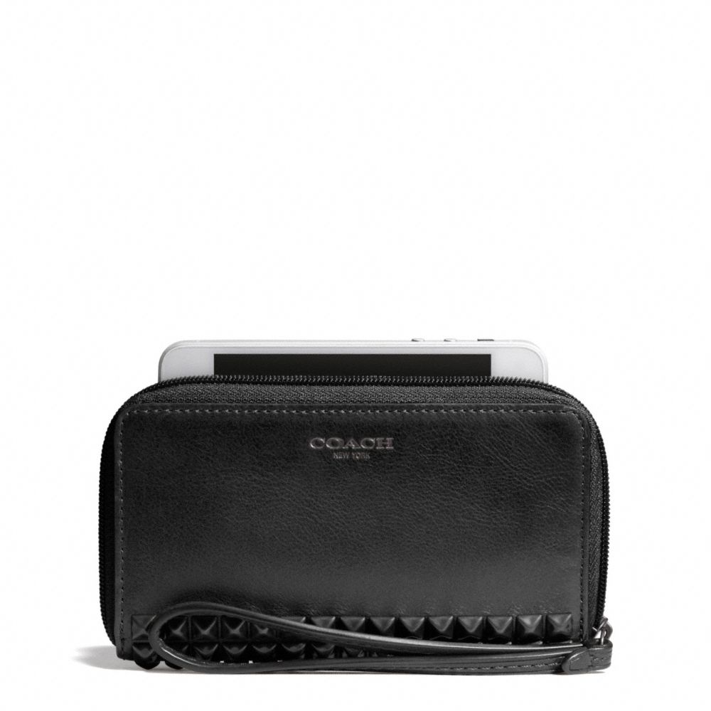 COACH f67657 STUDDED LEATHER EAST/WEST UNIVERSAL CASE 