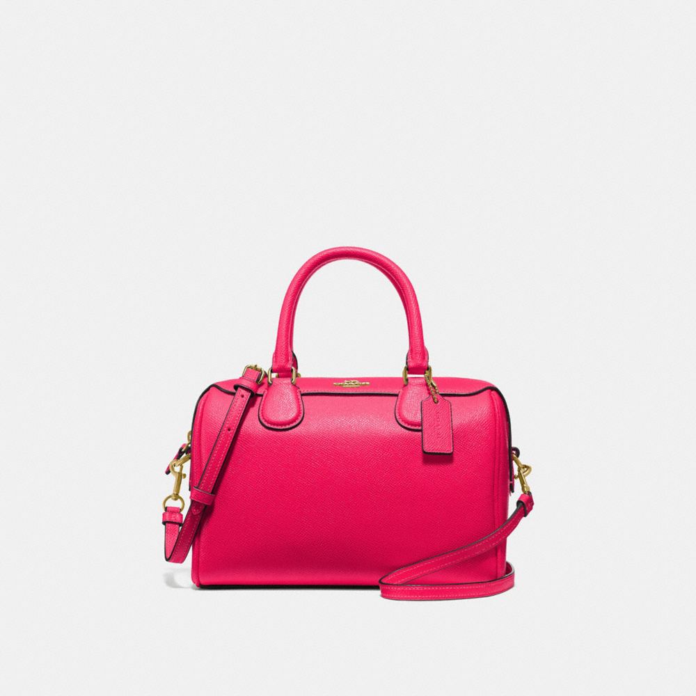 MINI BENNETT SATCHEL - NEON PINK/LIGHT GOLD - COACH F67673