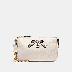 COACH F67695 Large Wristlet 19 CHALK/LIGHT GOLD