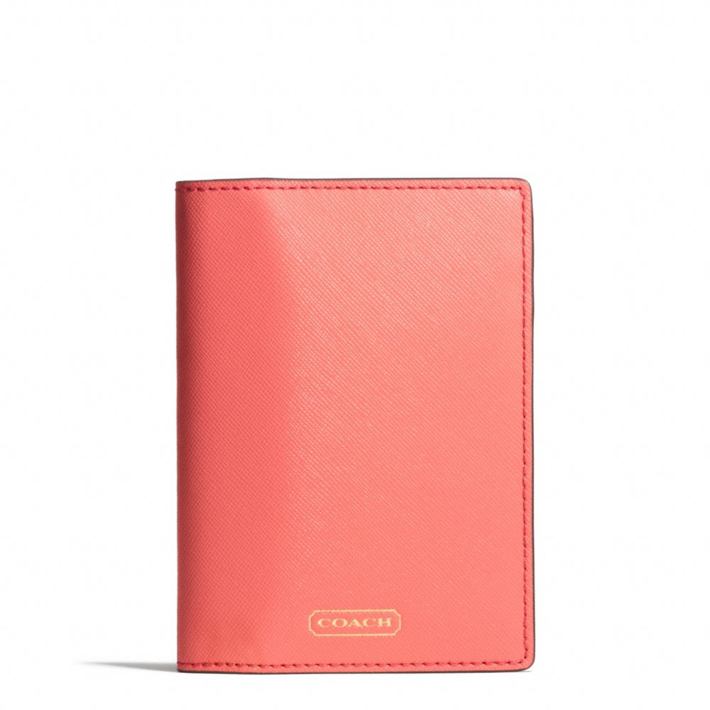 COACH DARCY LEATHER PASSPORT CASE - ONE COLOR - F67737