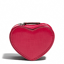 COACH DARCY PATENT LEATHER HEART JEWELRY POUCH - ONE COLOR - F67759