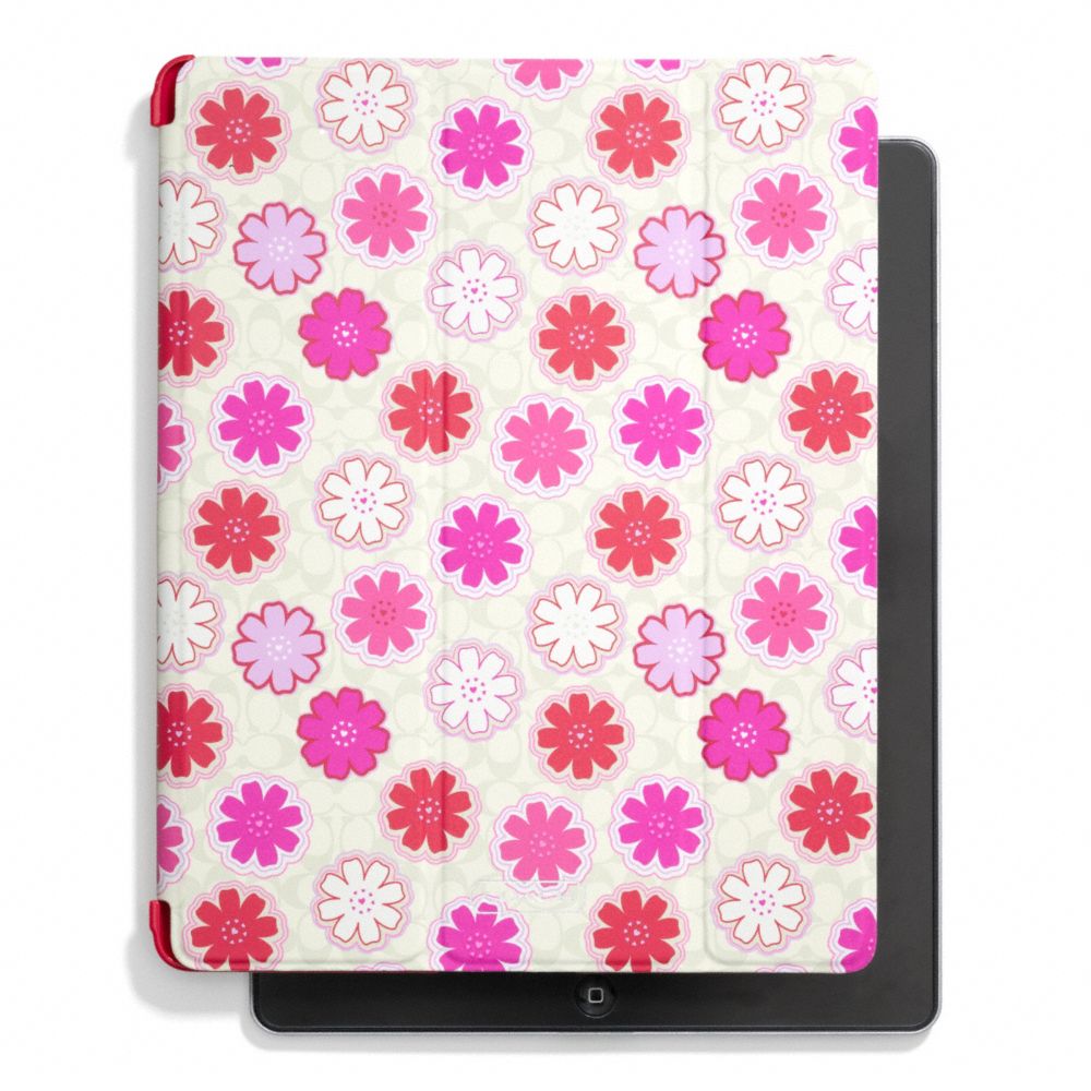 COACH F67805 FLORAL PRINT TRIFOLD IPAD CASE ONE-COLOR