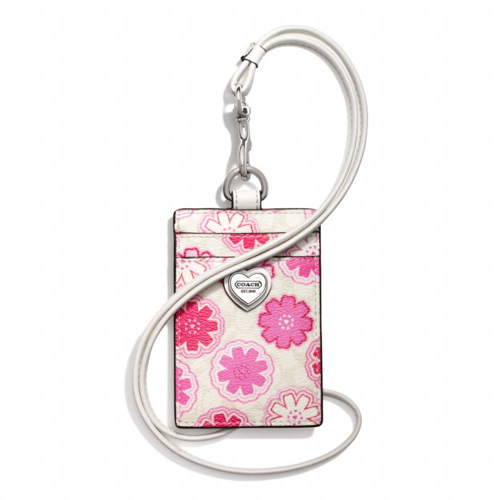 COACH FLORAL PRINT LANYARD ID CASE - ONE COLOR - F67809