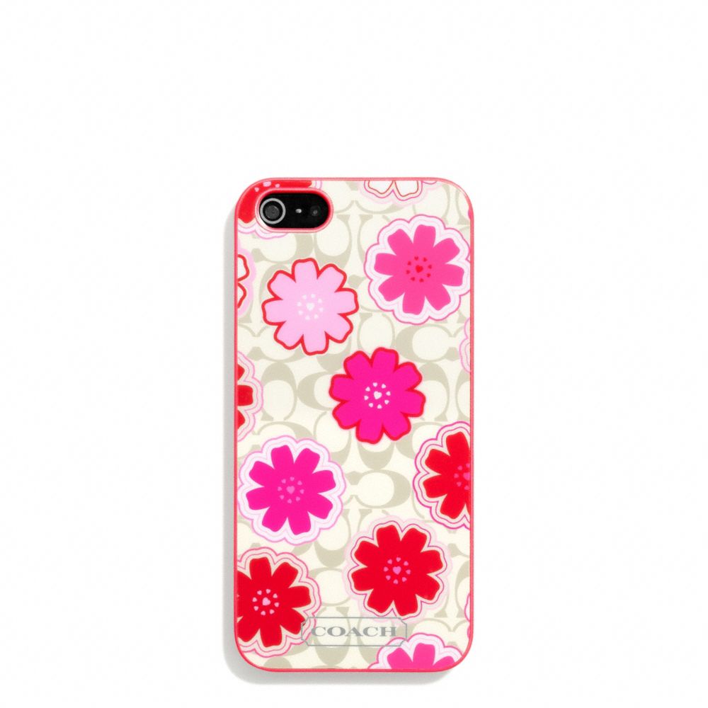 COACH F67811 Floral Print Molded Iphone 5 Case 