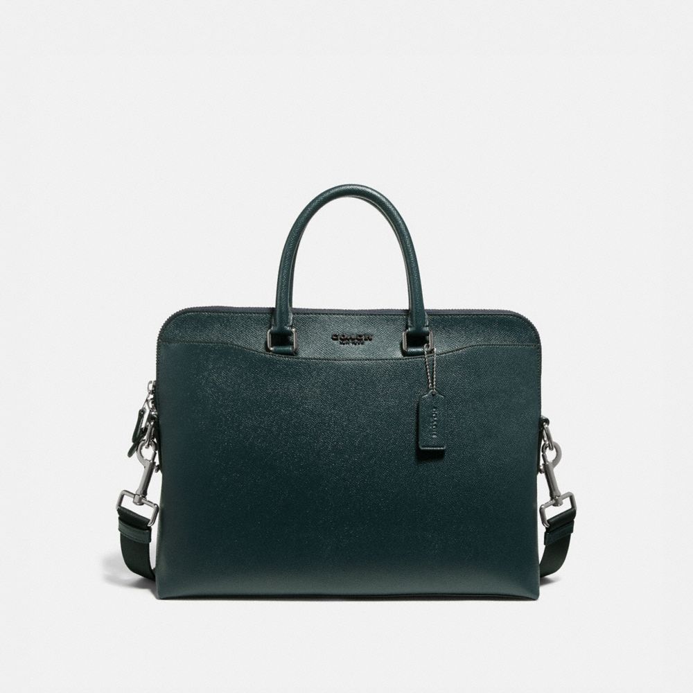 COACH BECKETT PORTFOLIO BRIEF - FOREST/NICKEL - F68029