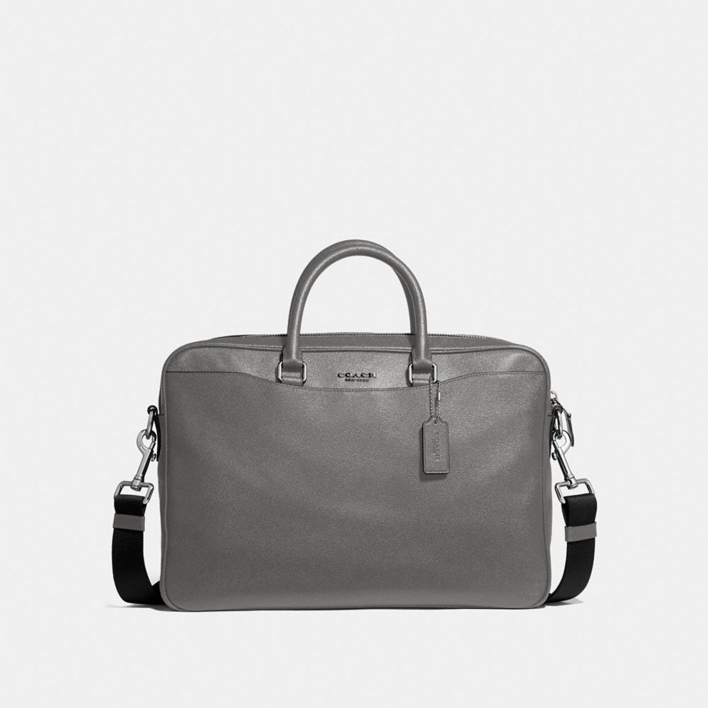 COACH BECKETT SLIM BRIEF - HEATHER GREY - F68030