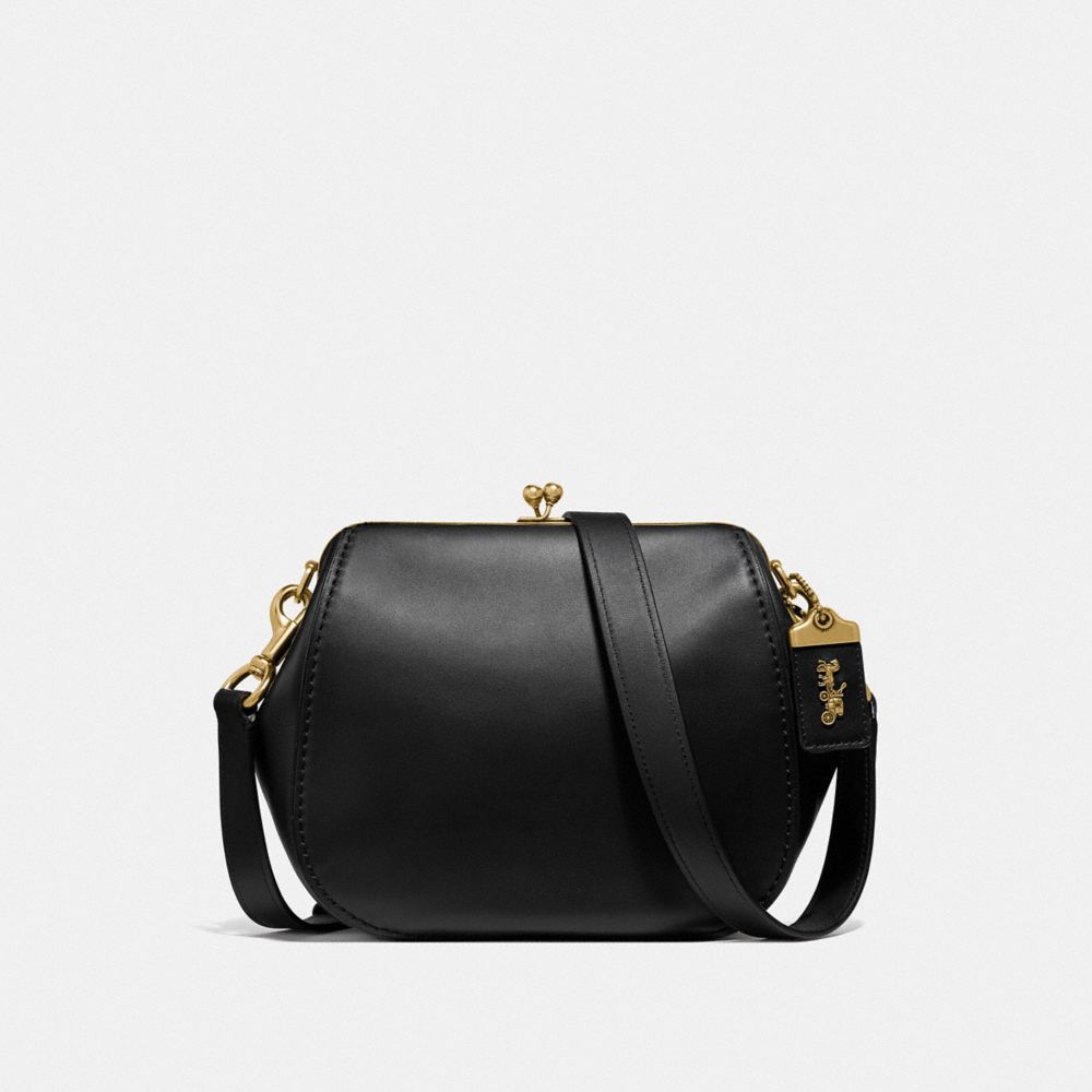 COACH FRAME SADDLE BAG - B4/BLACK - F68135