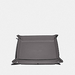 COACH F68152 Valet Tray Charging Pad HEATHER GREY/BLACK ANTIQUE NICKEL