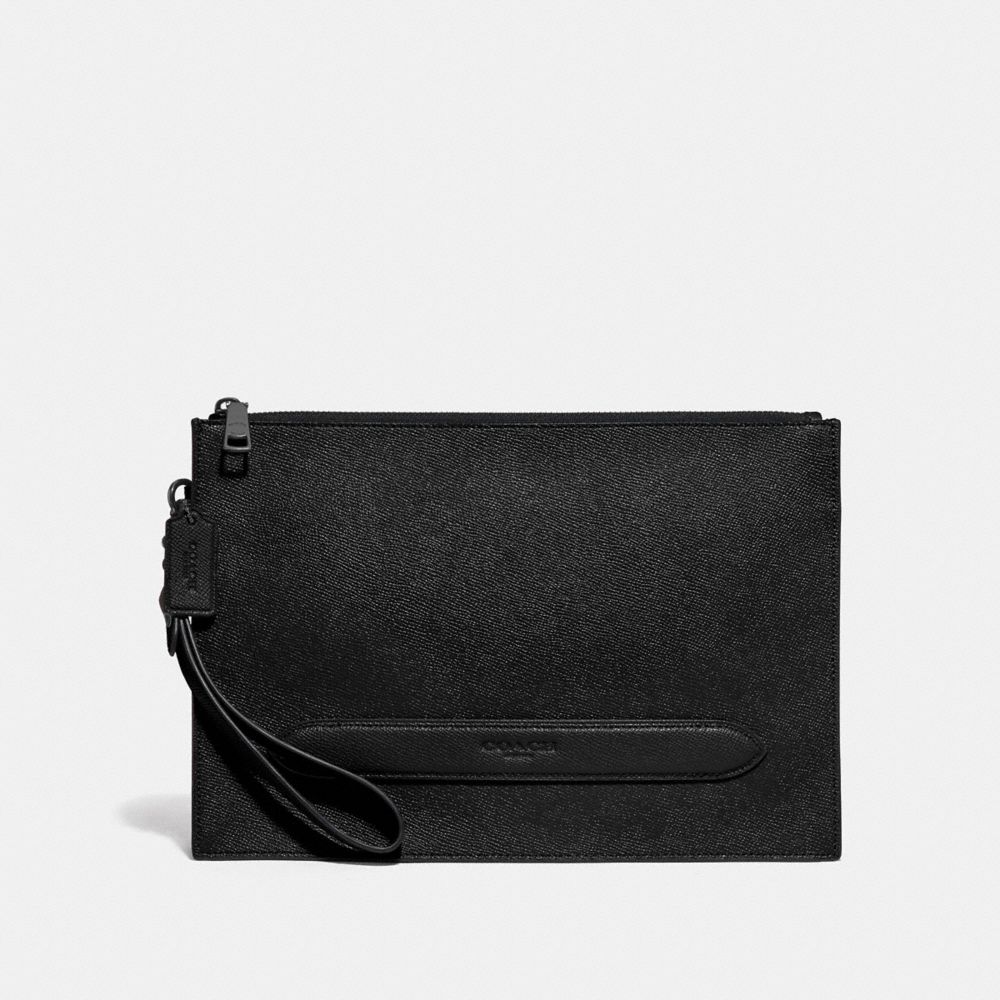 COACH F68154 Structured Pouch BLACK