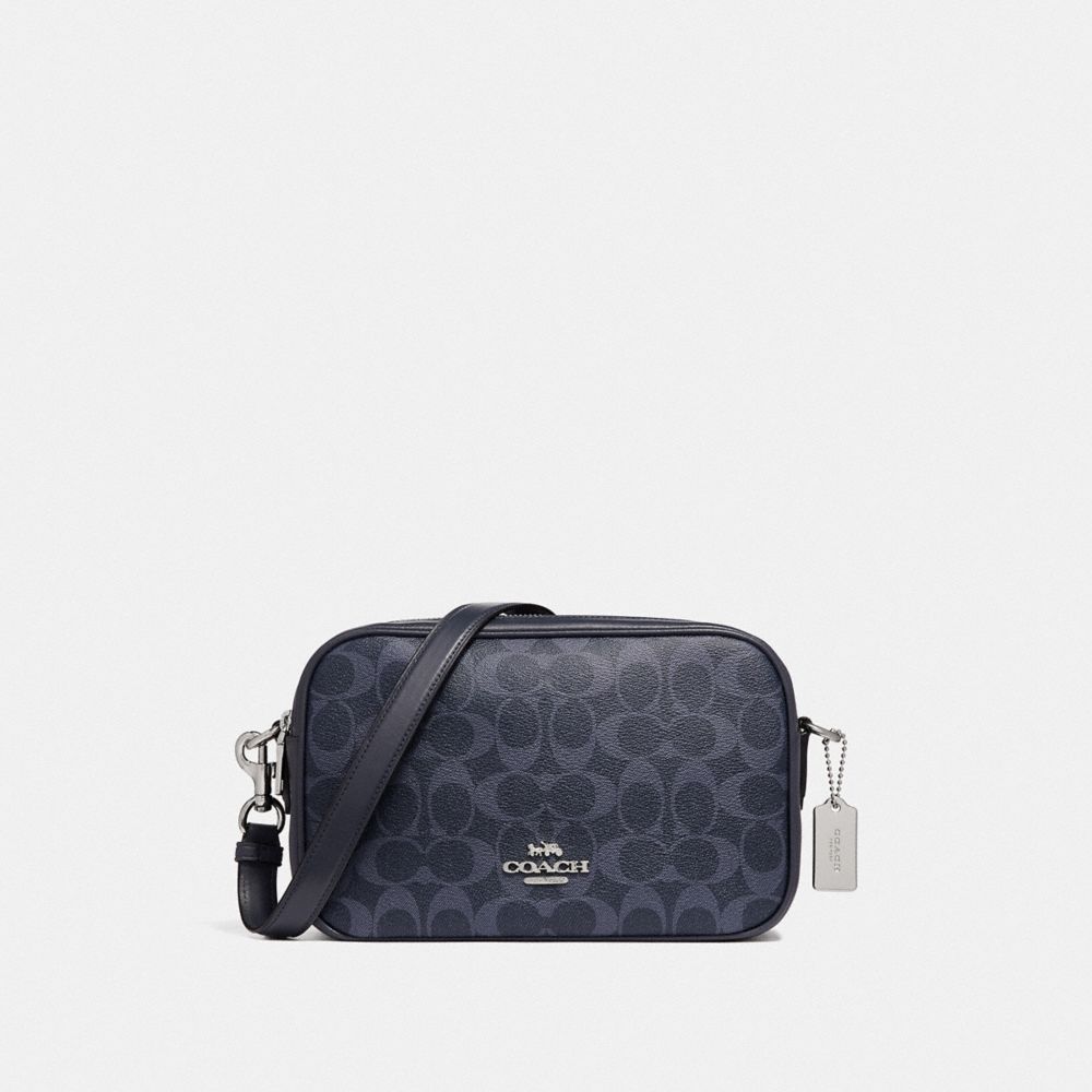 COACH JES CROSSBODY IN SIGNATURE CANVAS - DENIM/SILVER - F68167