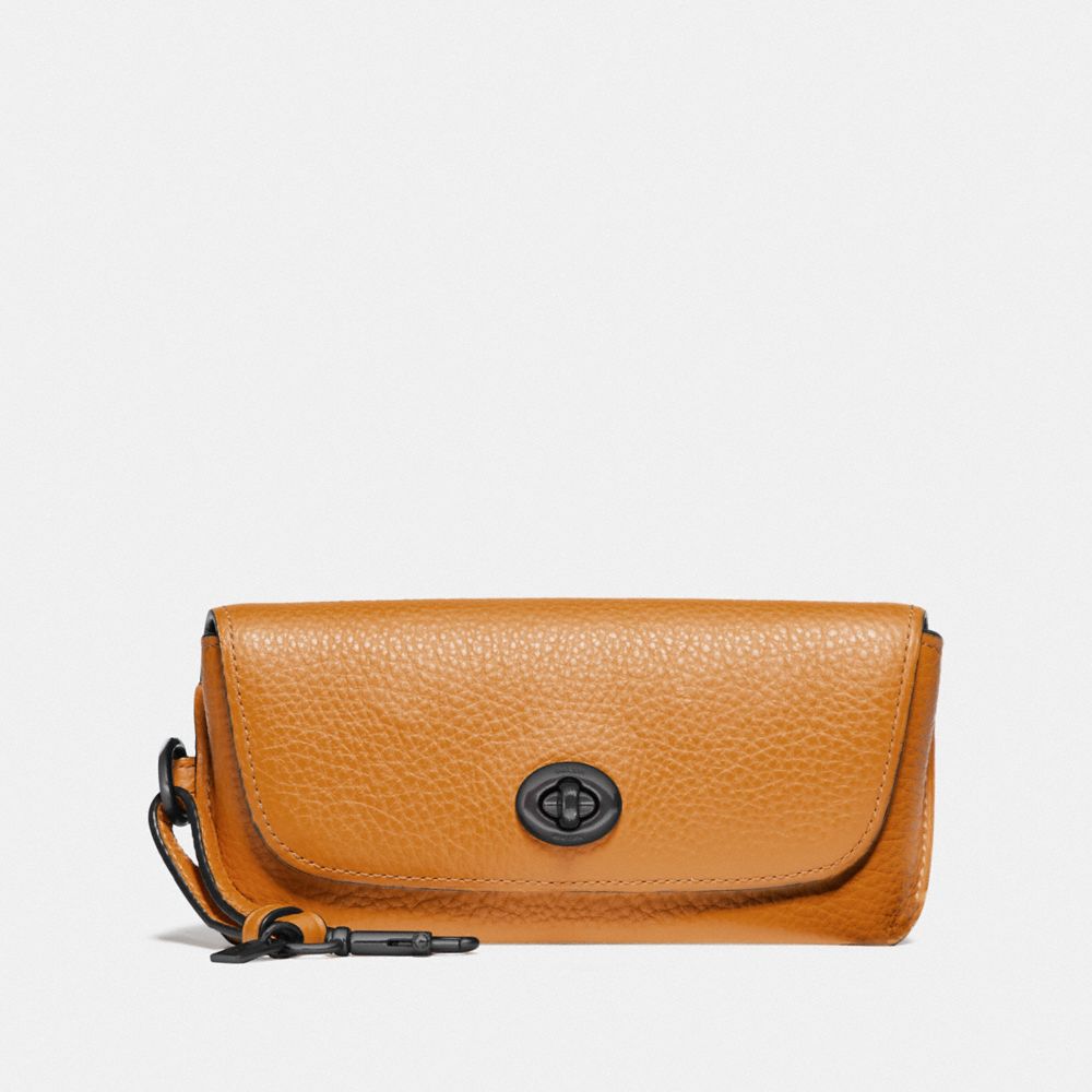 COACH F68289 SUNGLASS CASE QB/AMBER