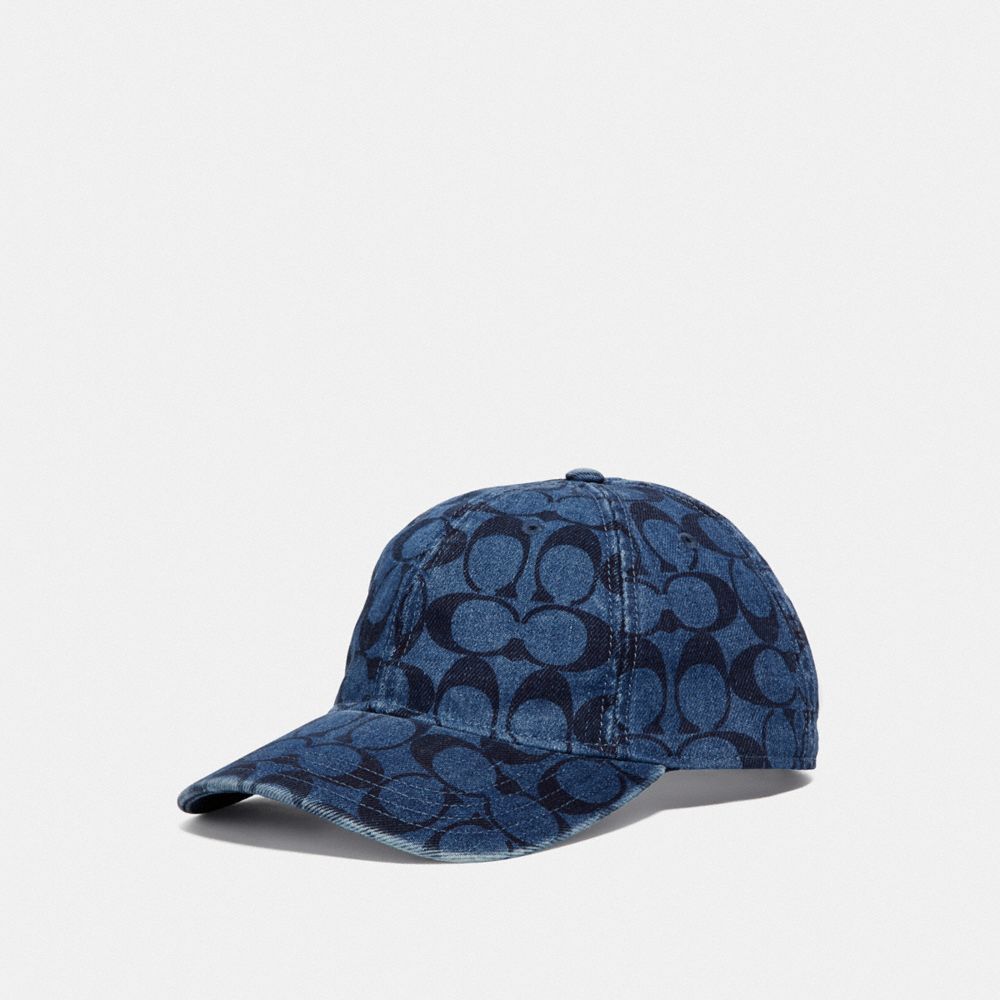 COACH SIGNATURE HAT - DENIM - F68403