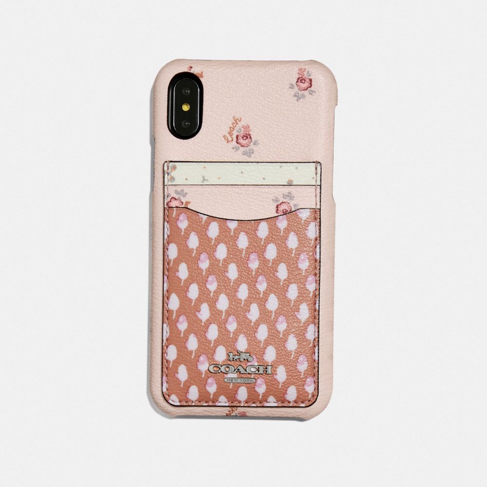 IPHONE XR CASE WITH ACORN PATCHWORK PRINT - PINK MULTI - COACH F68429