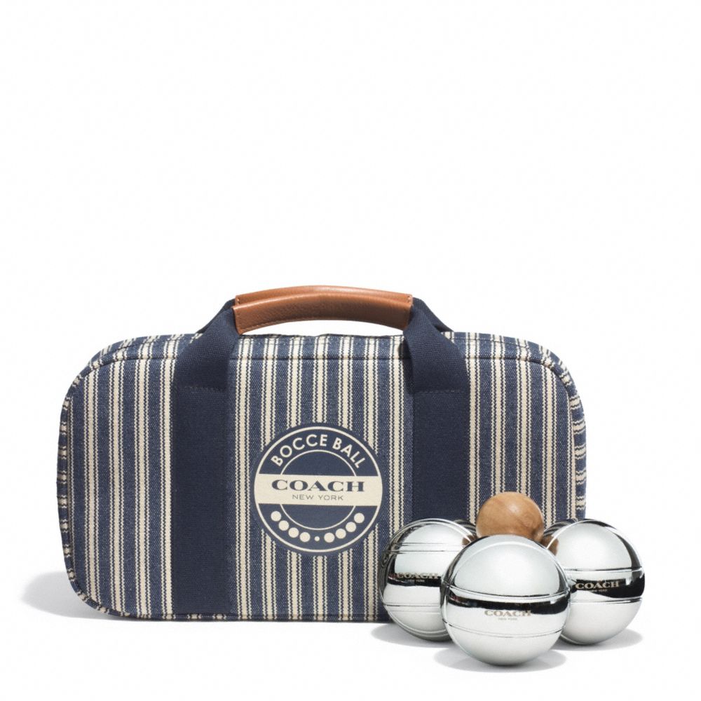 COACH f68453 HERITAGE BEACH CANVAS BOCCE BALL SET 