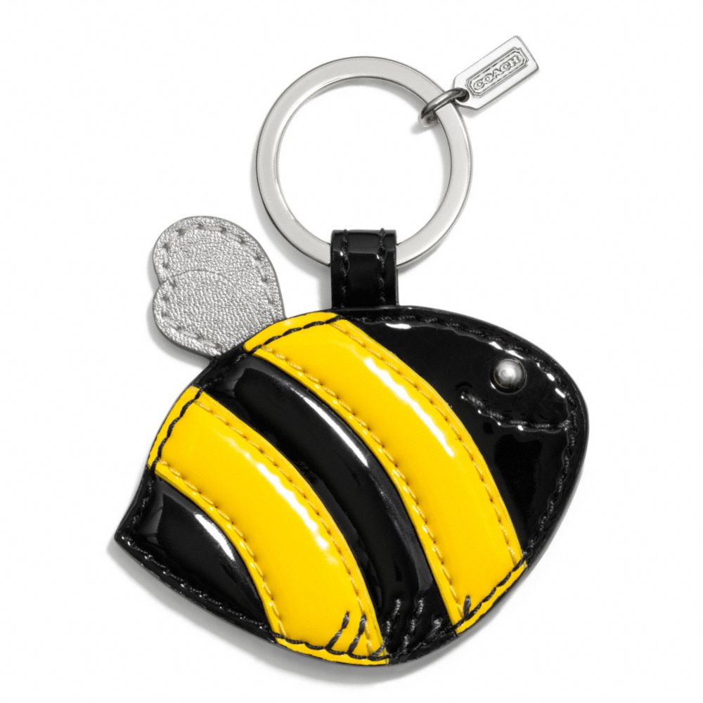 COACH f68558 BEE MOTIF KEY CHAIN 