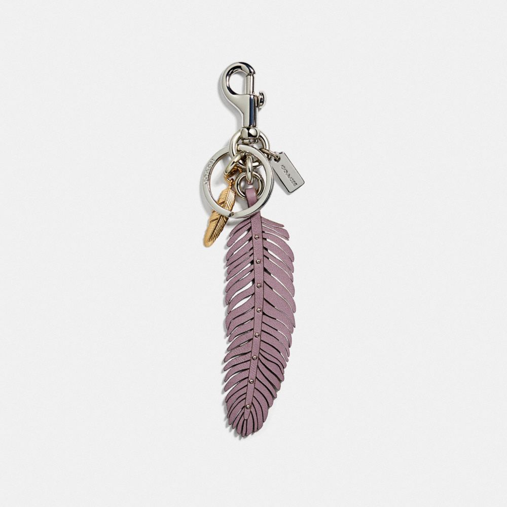 MULTI FEATHER BAG CHARM - JASMINE/SILVER - COACH F68647