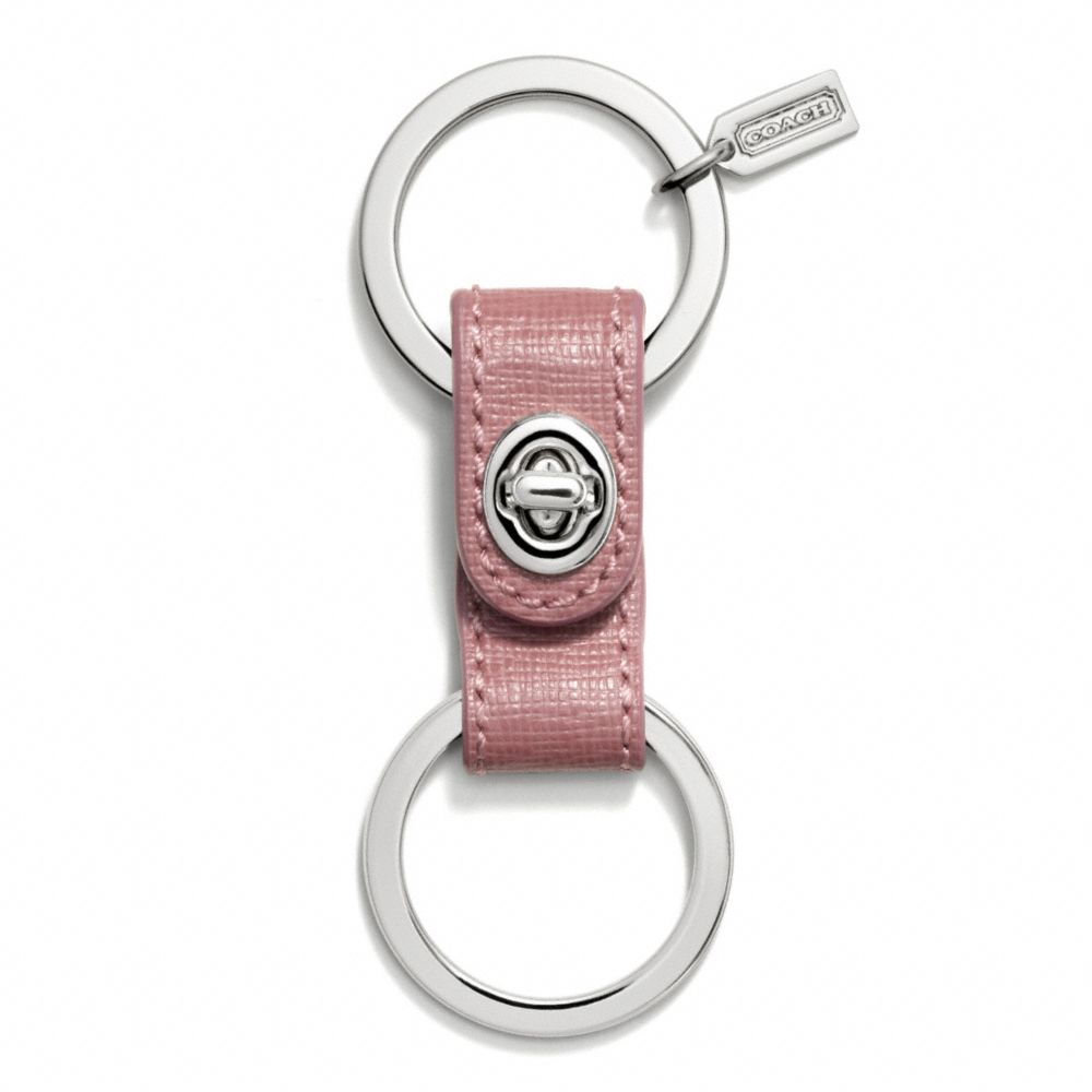 SAFFIANO TURNLOCK VALET - LIGHT GOLD/ROUGE - COACH F68730