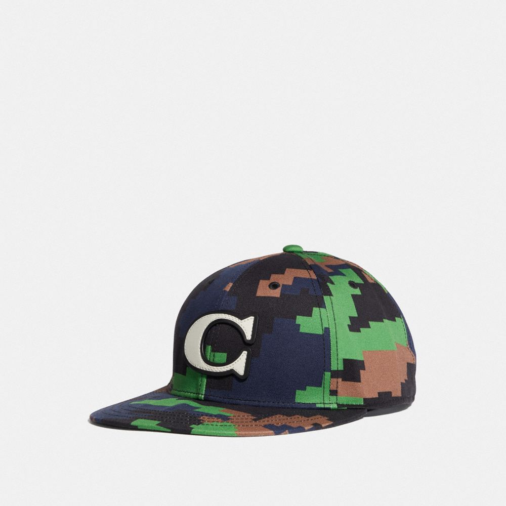 COACH CAMO VARSITY C CAP - BLUE/GREEN - F68794