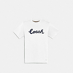 COACH F68807 Coach Script T-shirt WHITE