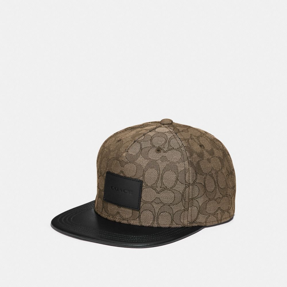 COACH F68861 - SIGNATURE FLAT BRIM HAT KHAKI