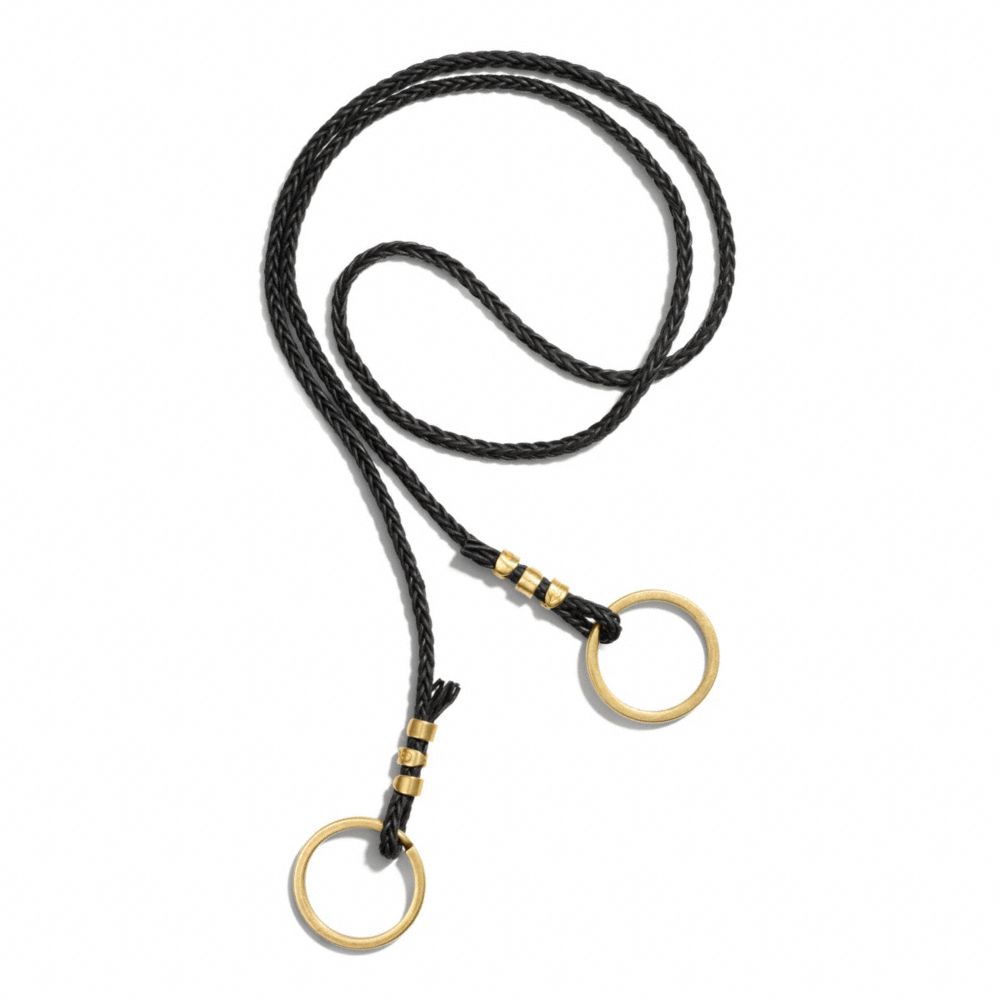 PHILIP CRANGI BRAIDED LANYARD - f68905 - BLACK