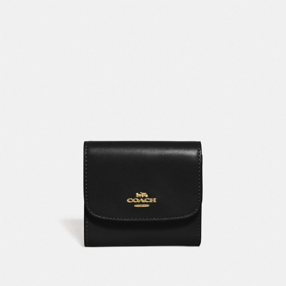 COACH F69124 - SMALL WALLET BLACK/IMITATION GOLD