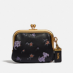 DISNEY X COACH KISSLOCK FRAME POUCH WITH DISNEY MOTIF - F69186 - B4/BLACK