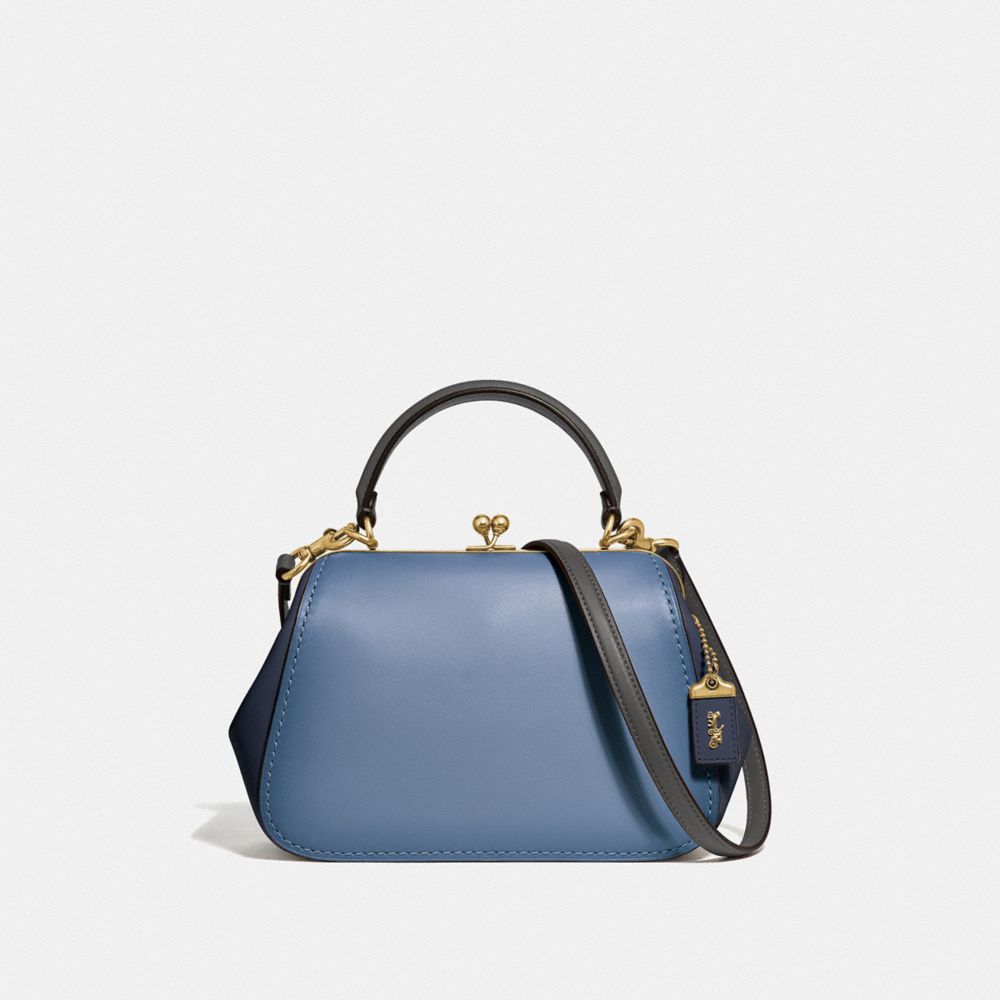 COACH F69534 - FRAME BAG 23 IN COLORBLOCK B4/SLATE