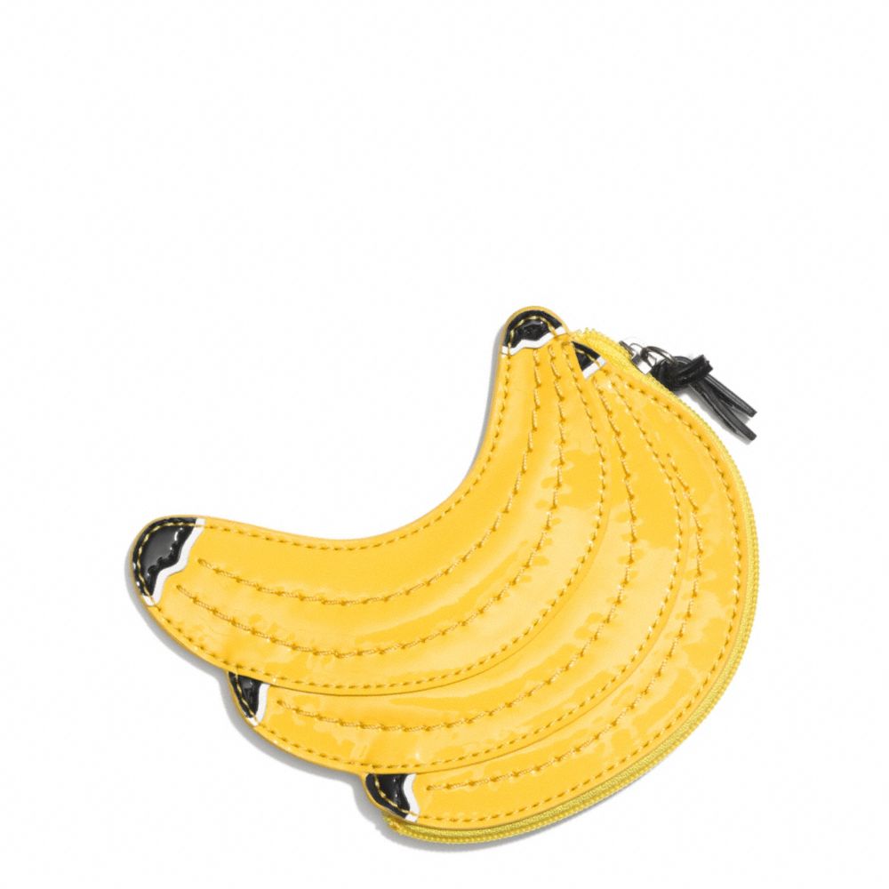 COACH BANANA MOTIF COIN PURSE - ONE COLOR - F69538