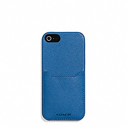 COACH F69709 Lexington  Saffiano Leather Iphone 5 Cs With Pocket MARINE, MARINA