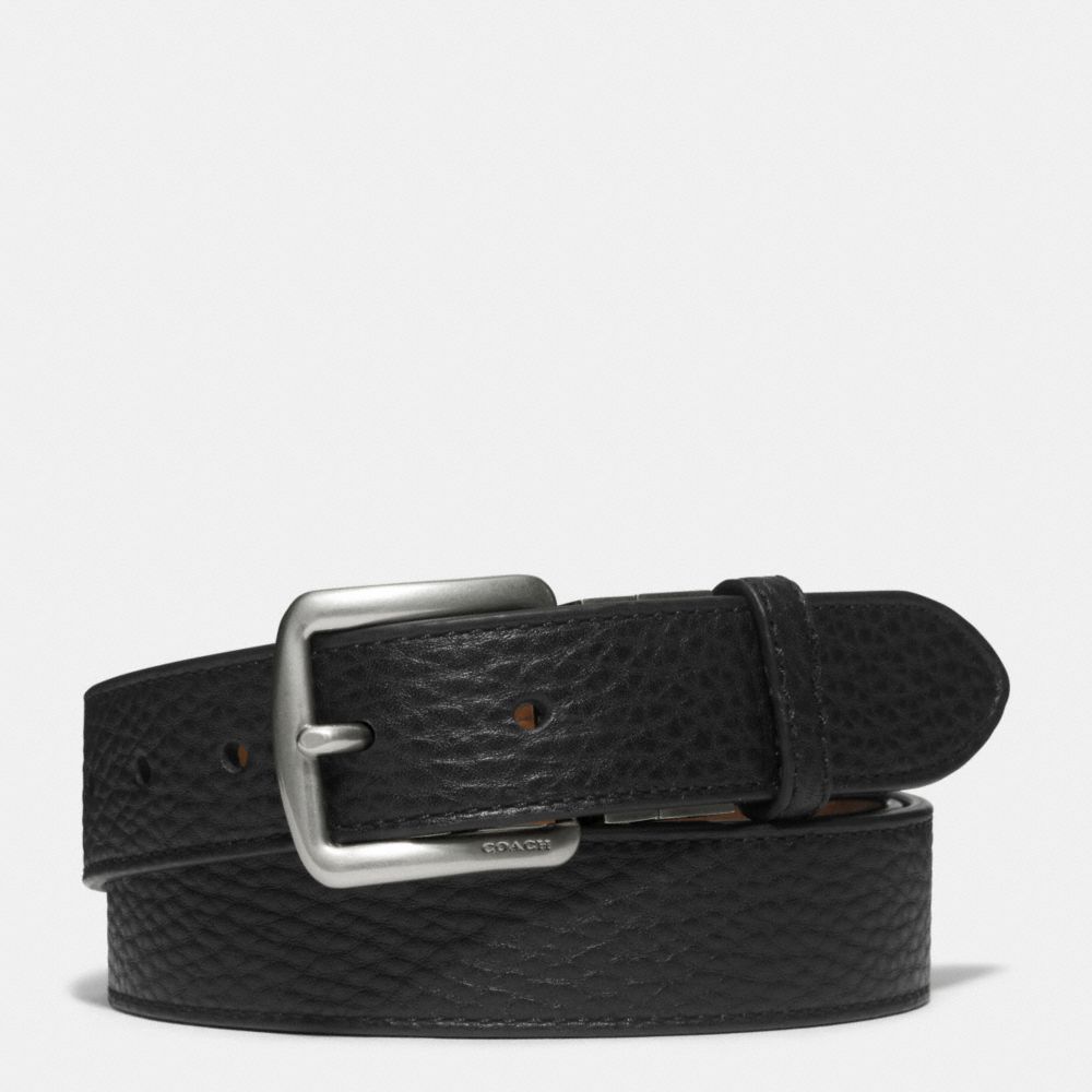 BLEECKER LEATHER REVERSIBLE BELT - f69900 - FAWN/BLACK