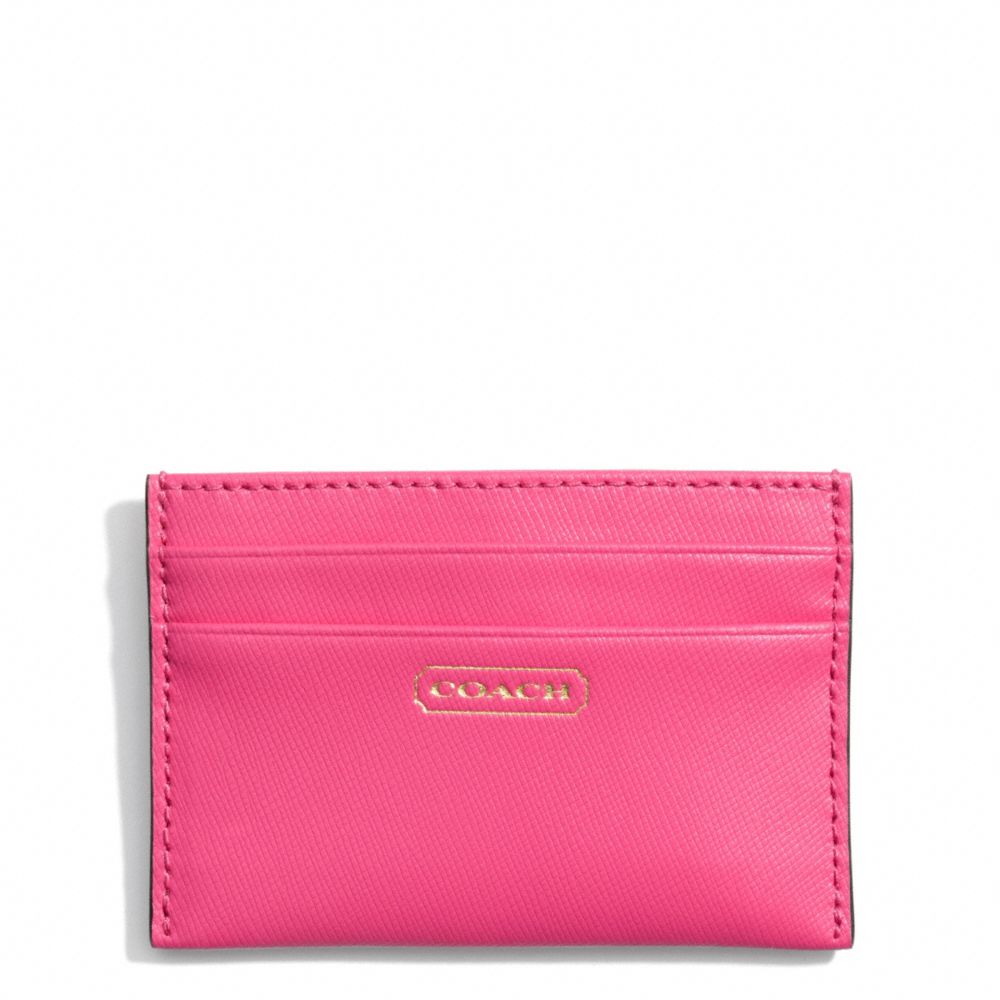COACH F69917 DARCY CARD CASE IN LEATHER ONE-COLOR