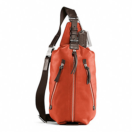 COACH F70360 THOMPSON LEATHER SLING PACK PERSIMMON