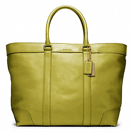 COACH F70487 BLEECKER LEATHER WEEKEND TOTE ONE-COLOR
