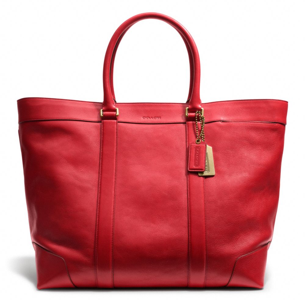 BLEECKER LEATHER WEEKEND TOTE COACH F70487