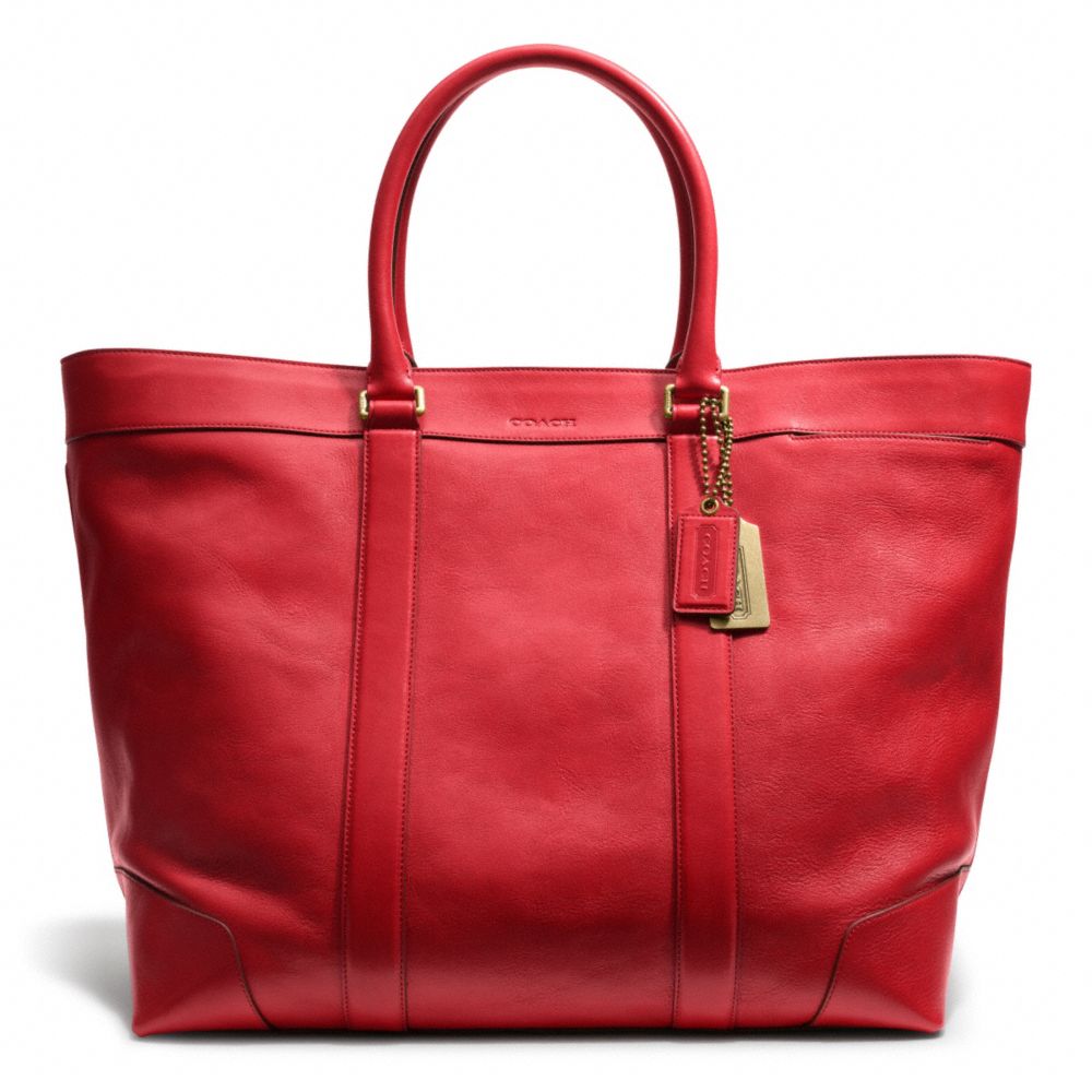 COACH BLEECKER LEATHER WEEKEND TOTE -  - f70487