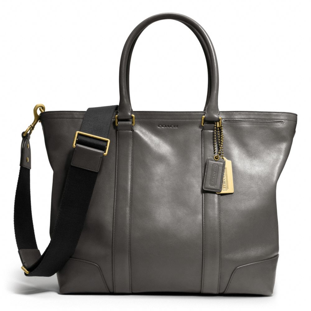 BLEECKER LEATHER BUSINESS TOTE - f70600 - F70600B4GRT