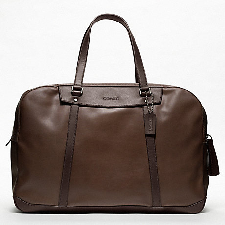 COACH BLEECKER EMBOSSED TEXTURED LEATHER TRAVEL DUFFLE -  - f70641