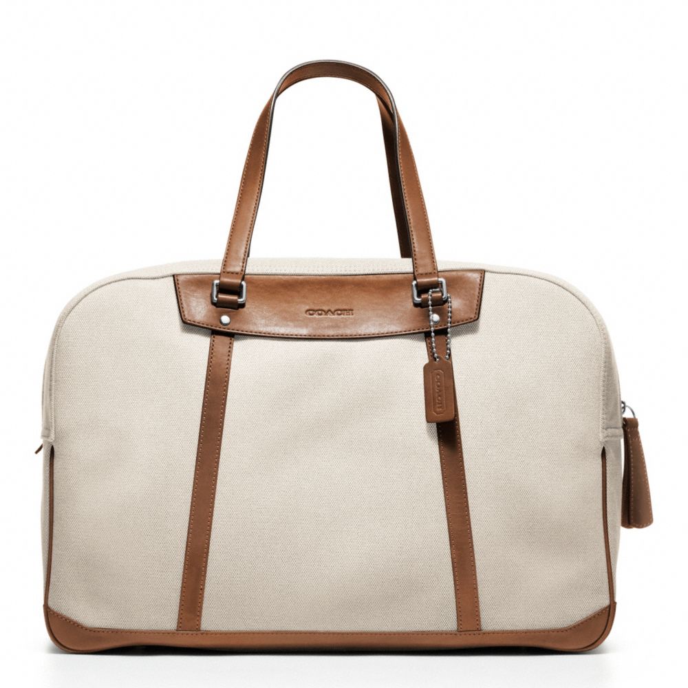 COACH BLEECKER CANVAS TRAVEL DUFFLE - ONE COLOR - F70645