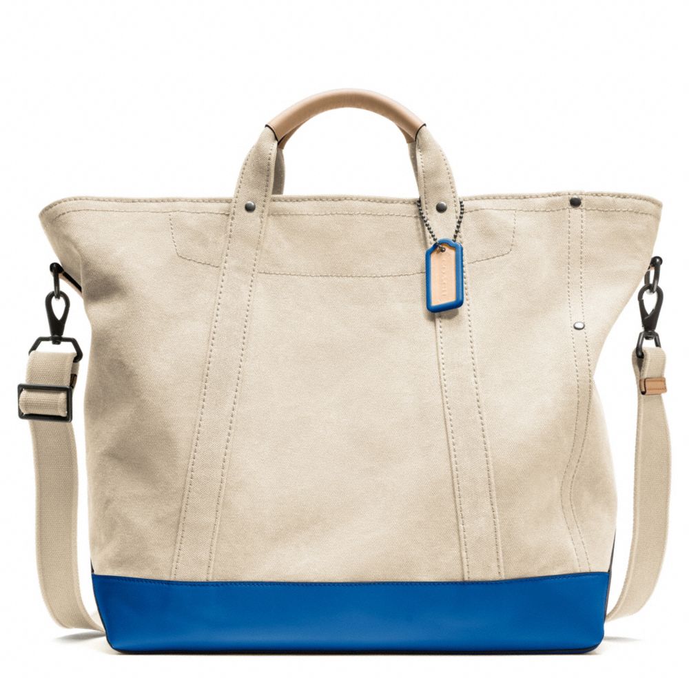 COACH F70688 Washed Canvas Beach Tote SALT