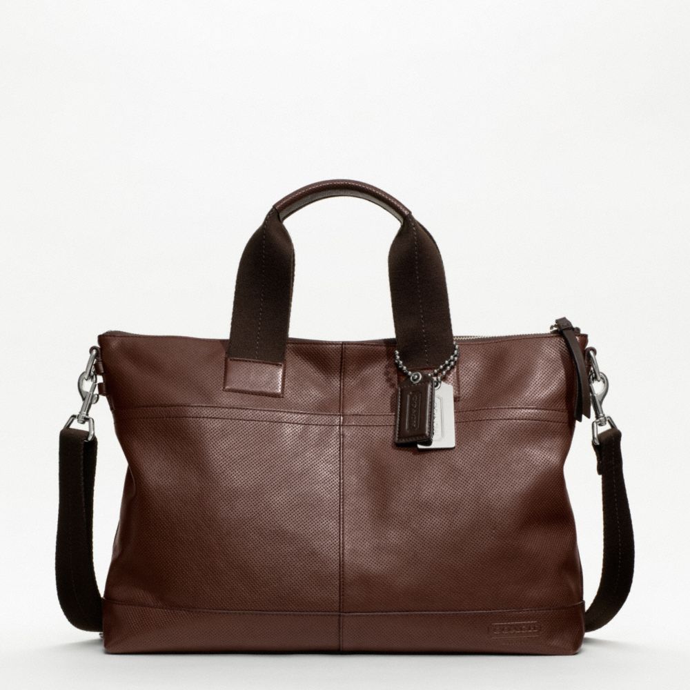 COACH THOMPSON LEATHER PERFORATED URBAN COMMUTER -  - f70733