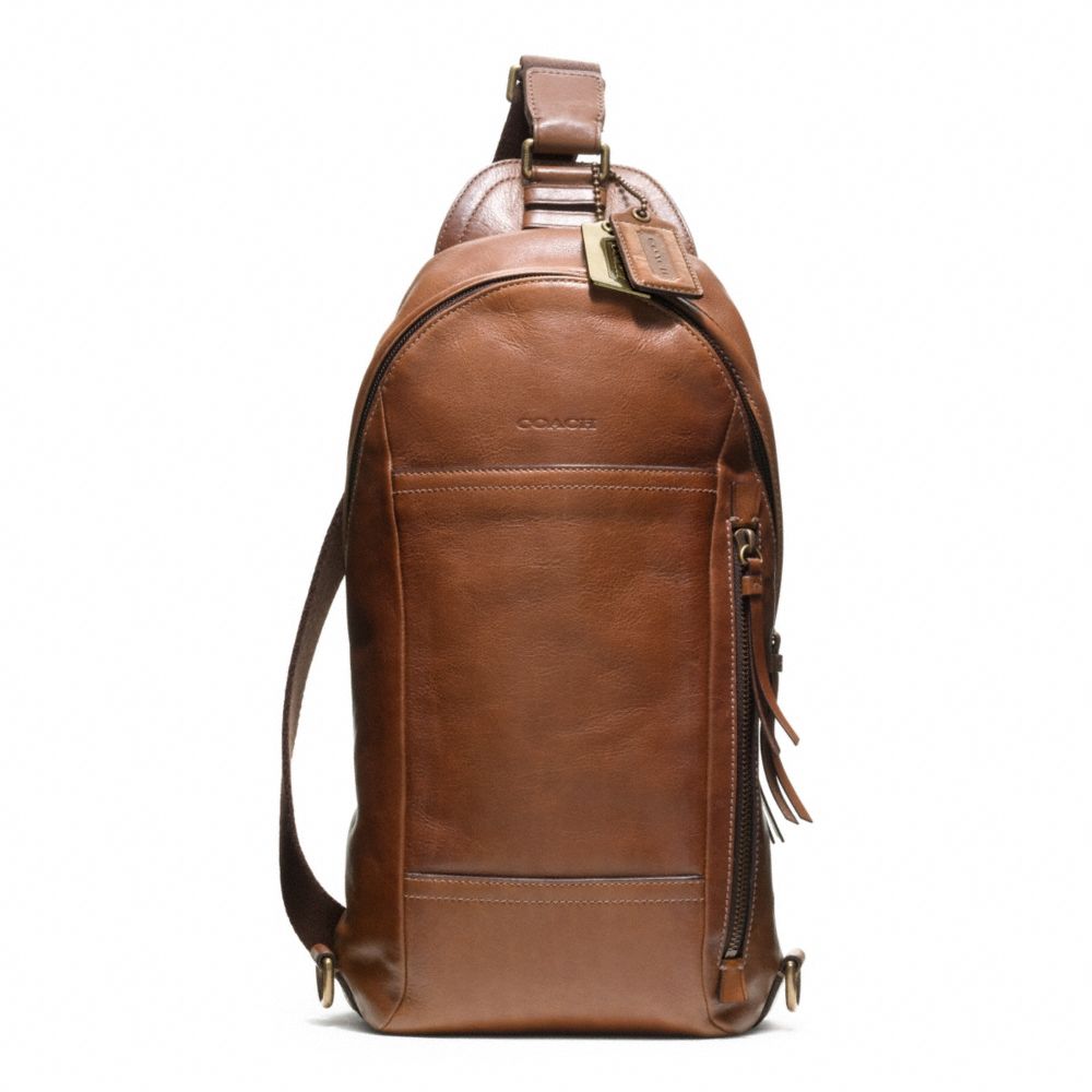 BLEECKER LEATHER CONVERTIBLE SLING PACK COACH F70779
