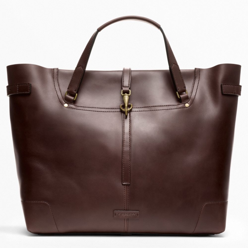 BLEECKER LEATHER SADDLE TOTE COACH F70797